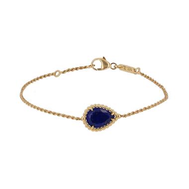Bracelet Boucheron Serpent Bohème taille S en or jaune et lapis-lazuli
