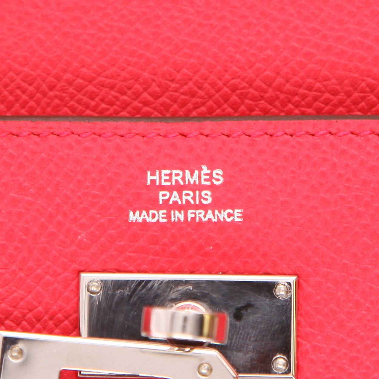 Hermès  Kelly wallet wallet  in pink epsom leather - Detail D2