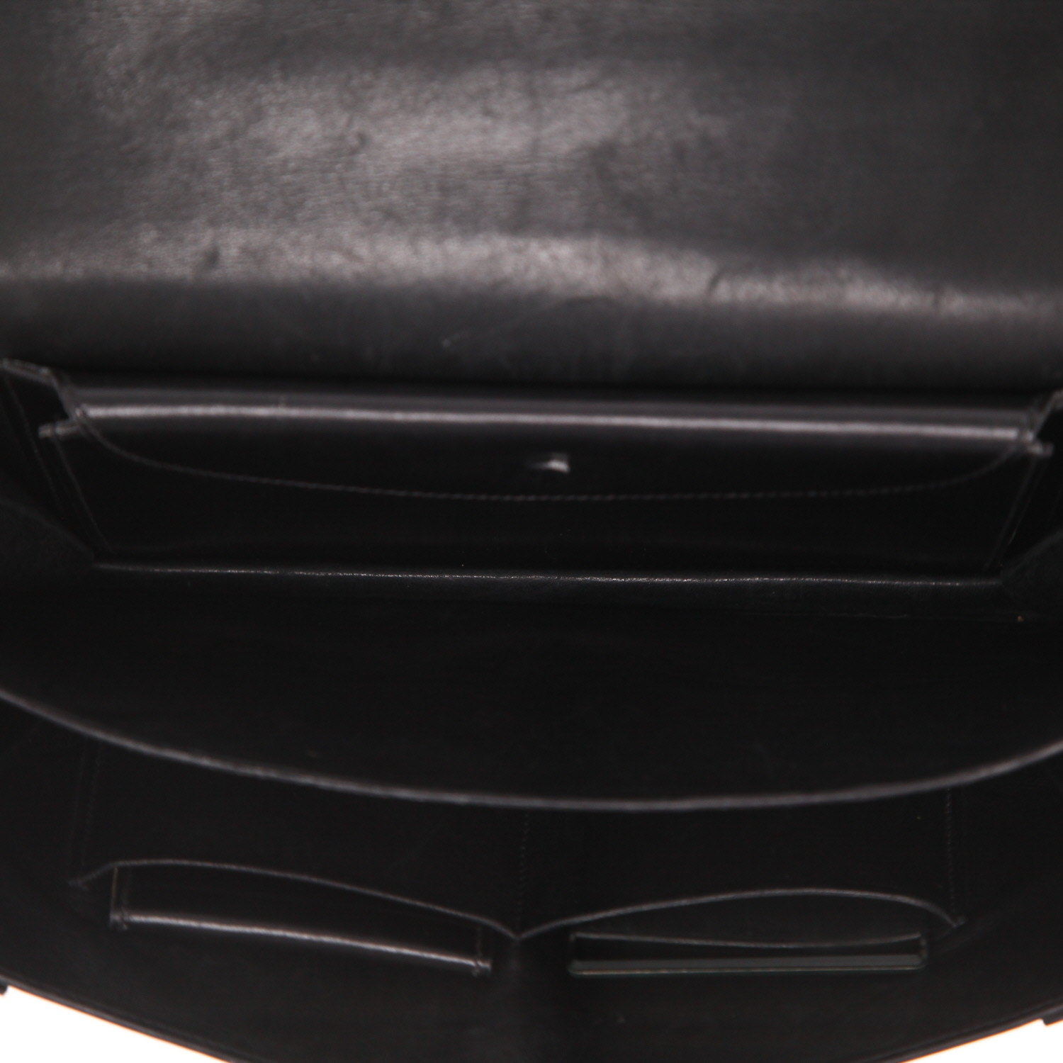 Hermès  Piano handbag  in black box leather - Detail D3