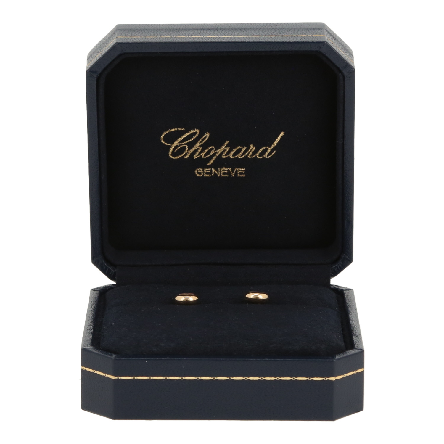 Pendientes Chopard Happy Diamonds de oro amarillo y diamantes - Detail D2