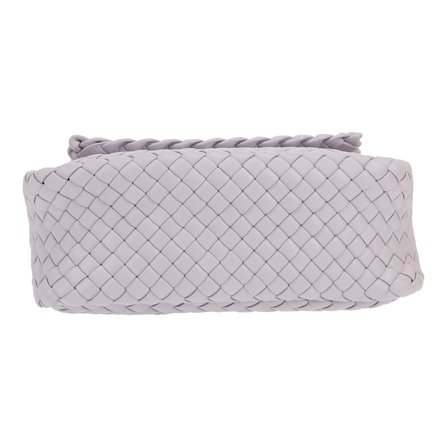 Bolso bandolera Bottega Veneta  Cobble en cuero intrecciato color lila - Detail D1