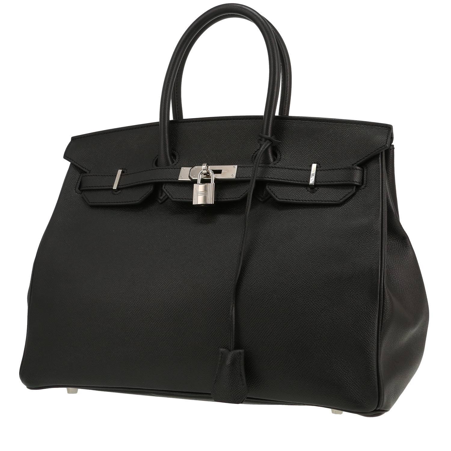 Hermès Birkin 35 Epsom Noir 2016 d’occasion Hermès Birkin 35 Epsom Noir 2016 d’occasion