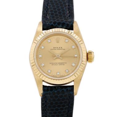 Montre Rolex Lady Oyster Perpetual en or jaune Ref: Rolex - 67198  Vers 1970