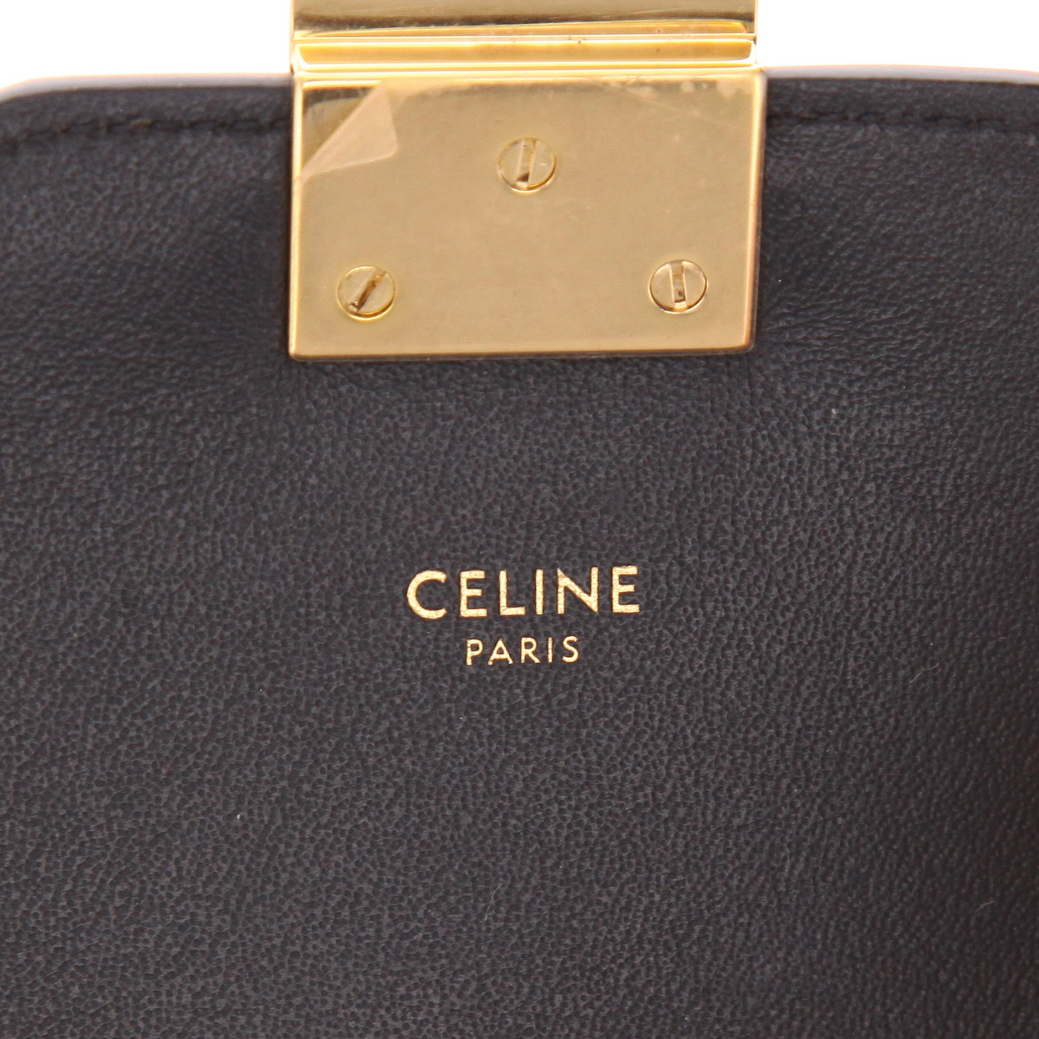 Borsa a tracolla Celine  C bag in pelle nera - Detail D2