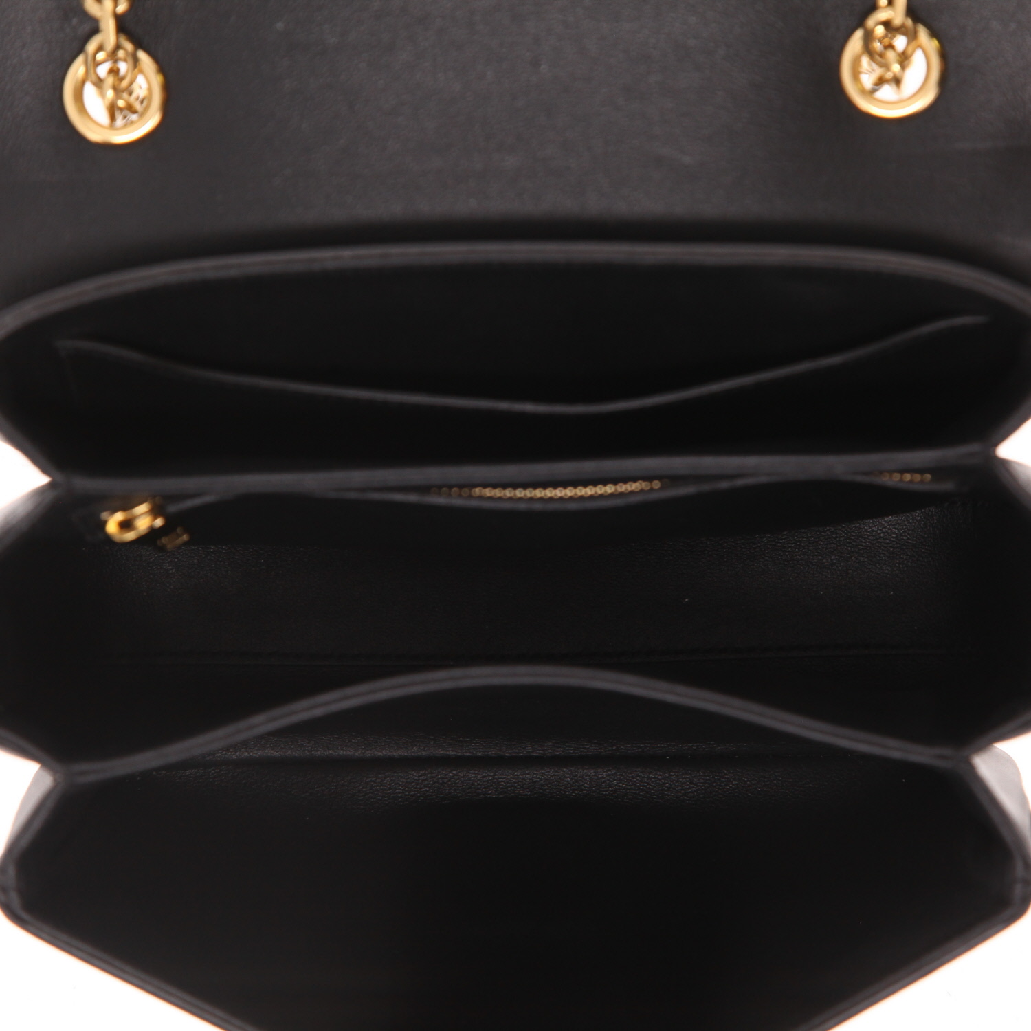 Celine  C bag shoulder bag  in black leather - Detail D3