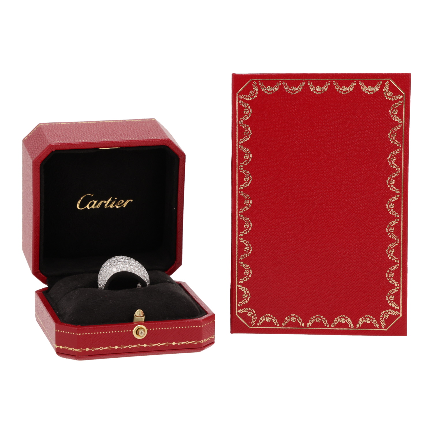 Sortija Cartier de oro blanco y diamantes - Detail D2