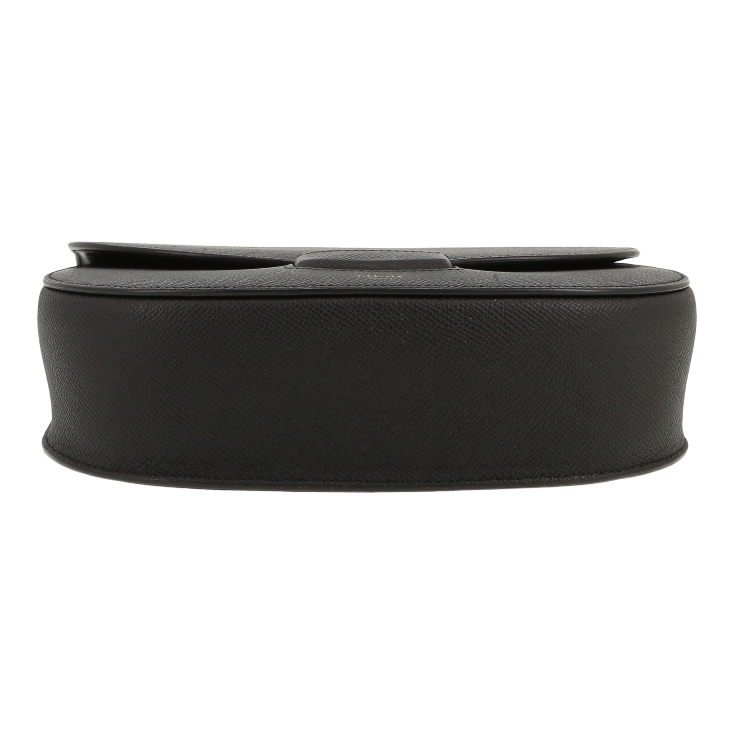 Sac bandoulière Celine  Trotteur en cuir grainé noir - Detail D1