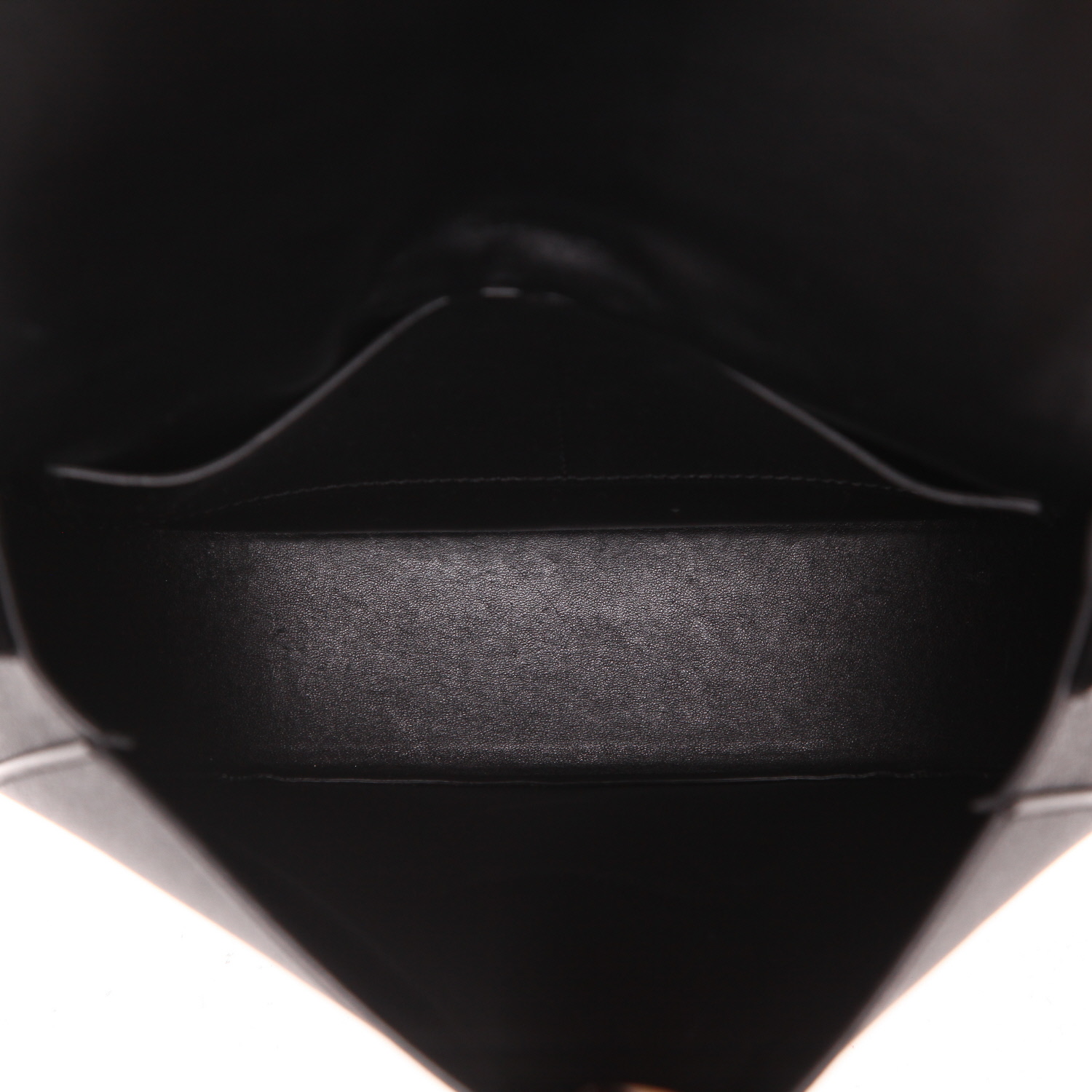 Sac bandoulière Celine  Trotteur en cuir grainé noir - Detail D3