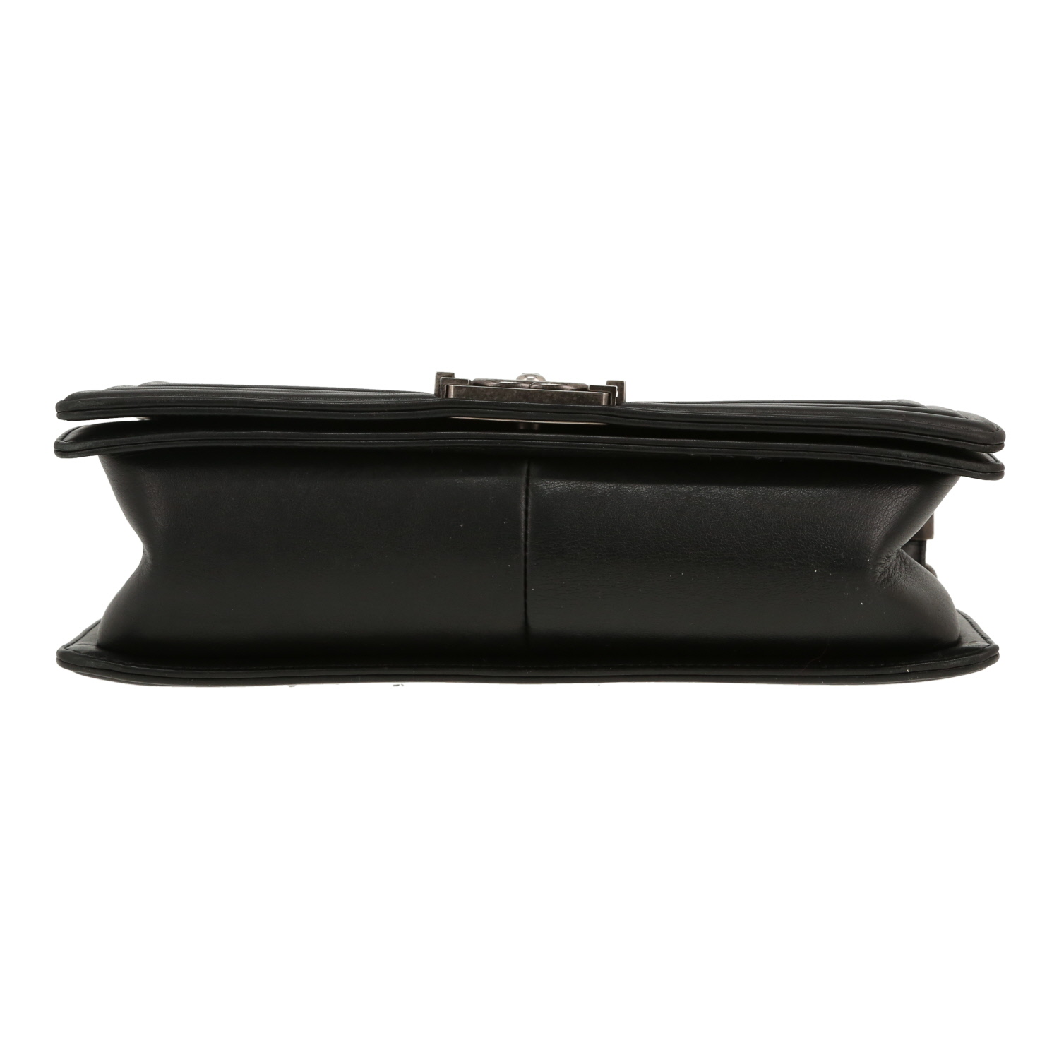 Borsa a tracolla Chanel  Boy in pelle trapuntata nera - Detail D1