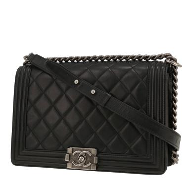 Borsa a tracolla Chanel  Boy in pelle trapuntata nera