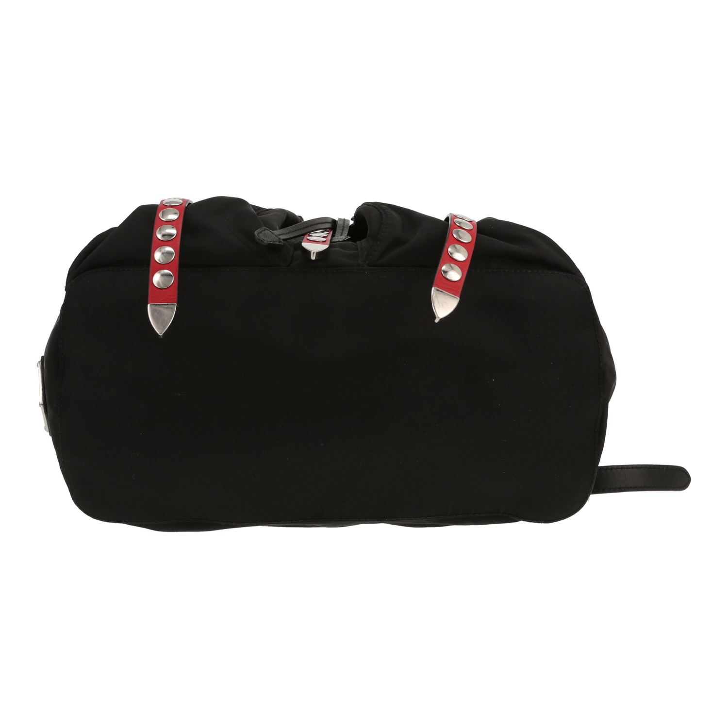 Mochila Prada  Nylon Backpack en lona negra - Detail D1