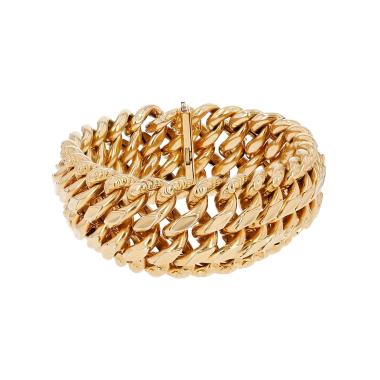 Brazalete Vintage de oro amarillo