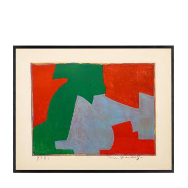 Composition rouge, verte, bleue - 1965
