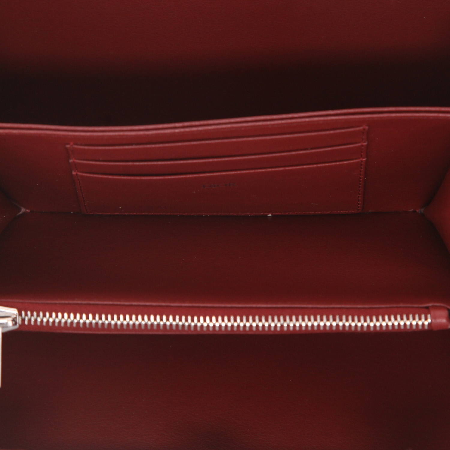 Dior & Rimowa shoulder bag  in pink aluminium  and burgundy leather - Detail D4