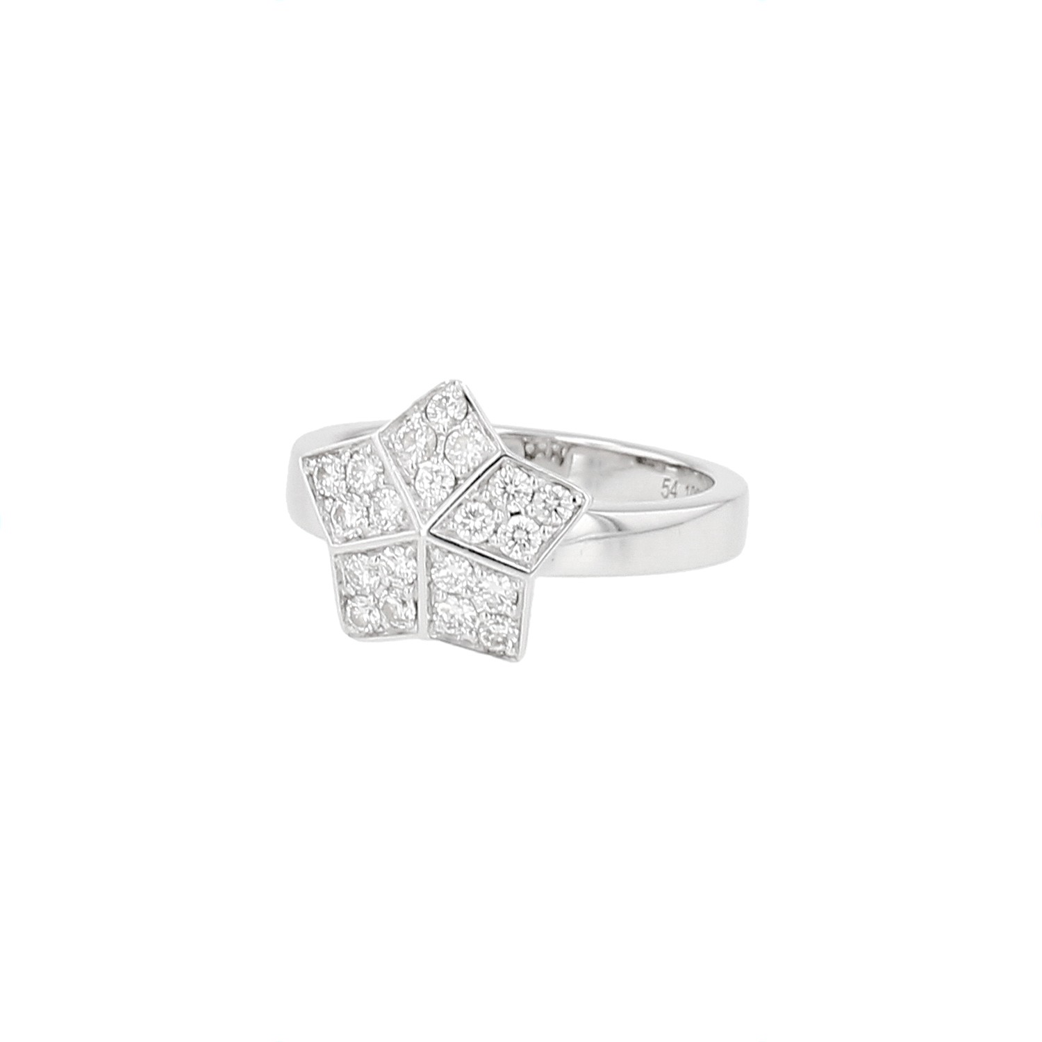 Bague Fred Lucifer Or Blanc Diamants Occasion