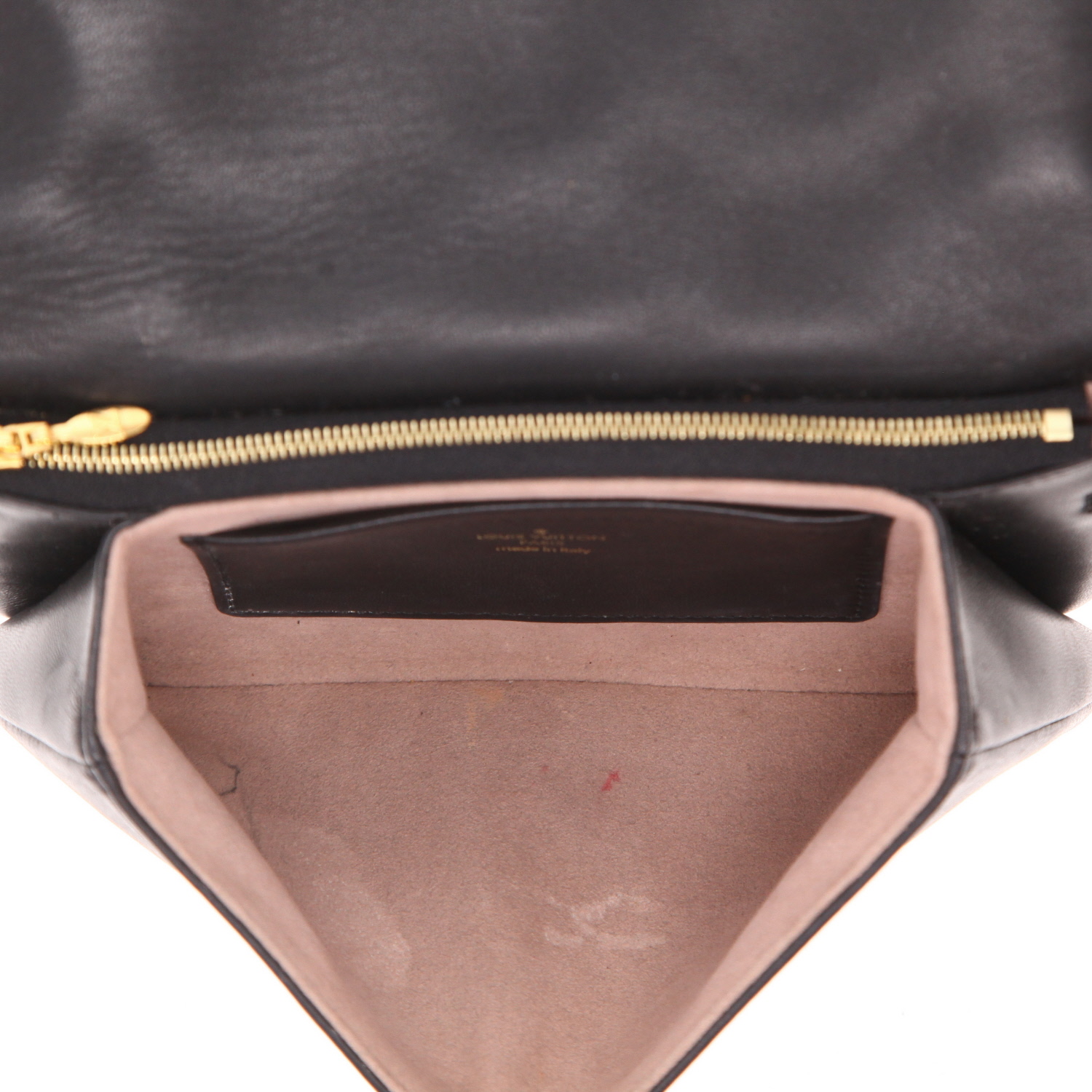 Sac bandoulière Louis Vuitton  Coussin en cuir monogram empreinte noir - Detail D3