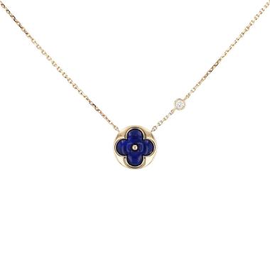 Louis Vuitton Sun Color Blossom BB necklace in yellow gold, lapis-lazuli and diamond