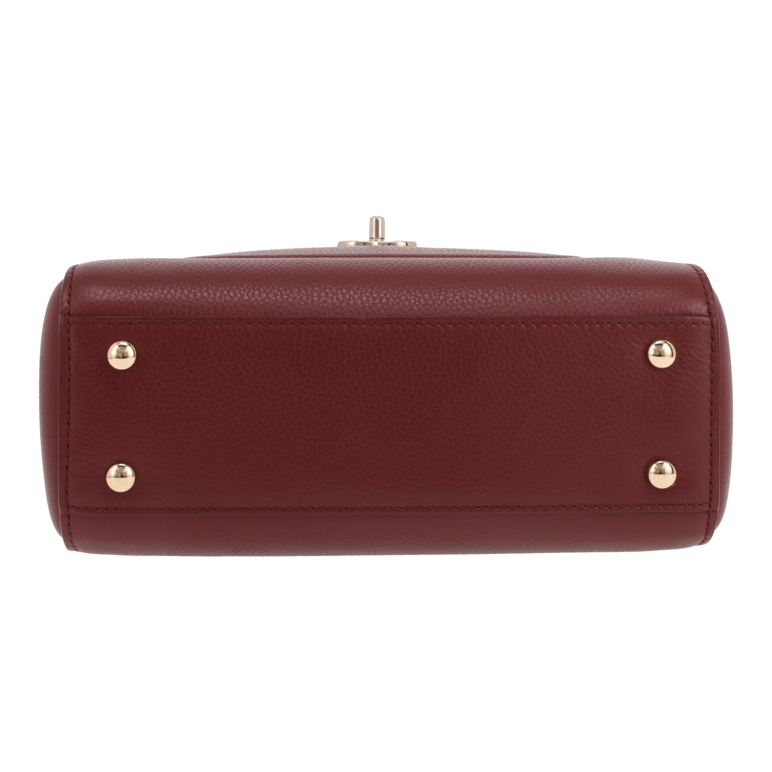 Bolso de mano Chanel  Neo Executive en cuero granulado color burdeos - Detail D1