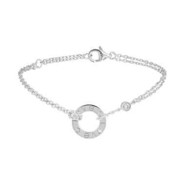 Cartier Love bracelet in white gold and diamonds