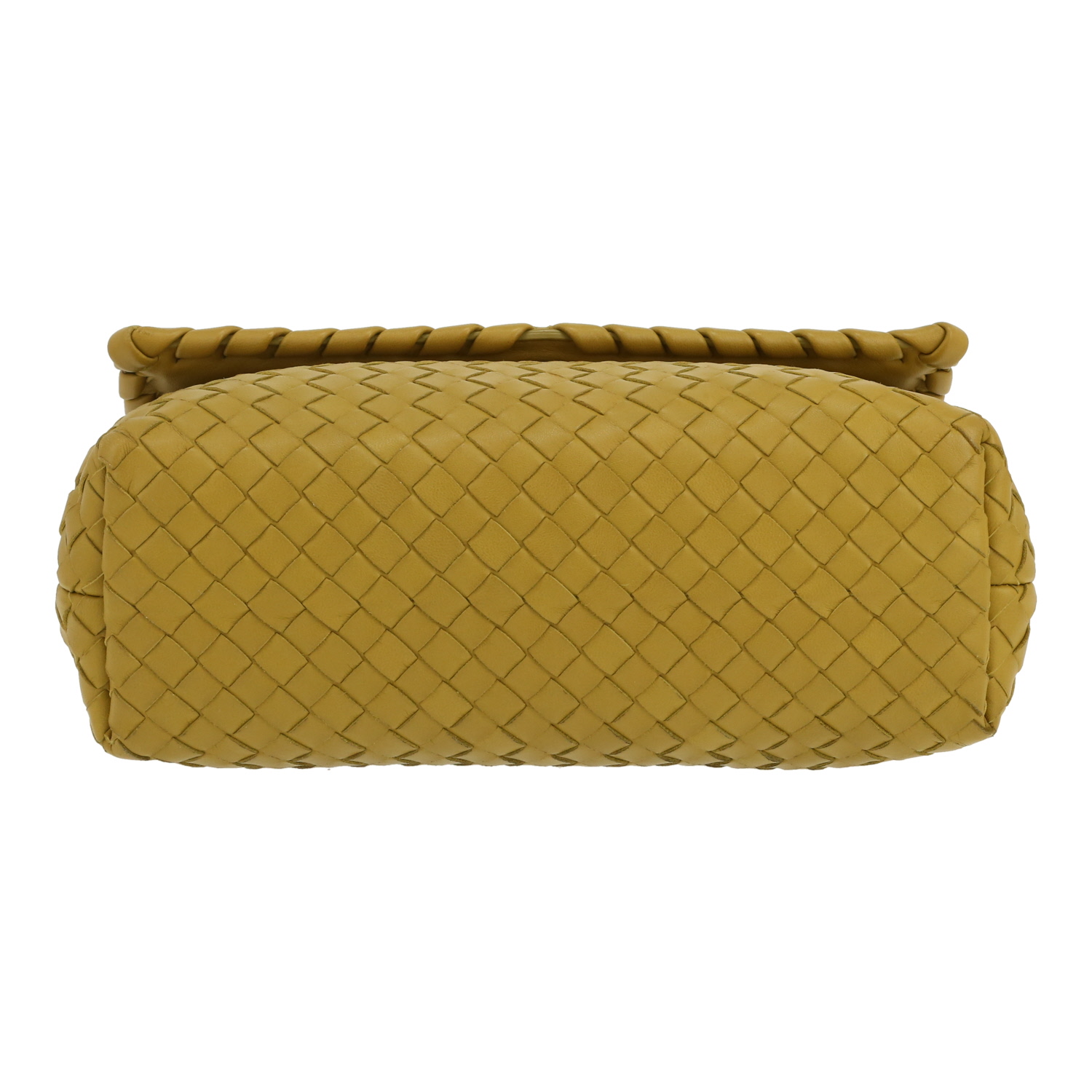 Sac bandoulière Bottega Veneta  Olimpia en cuir intrecciato vert - Detail D1