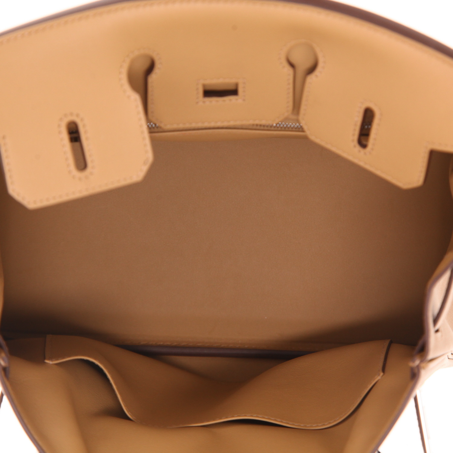 Hermès  Birkin 25 cm In and Out handbag  in Biscuit Swift leather - Detail D3