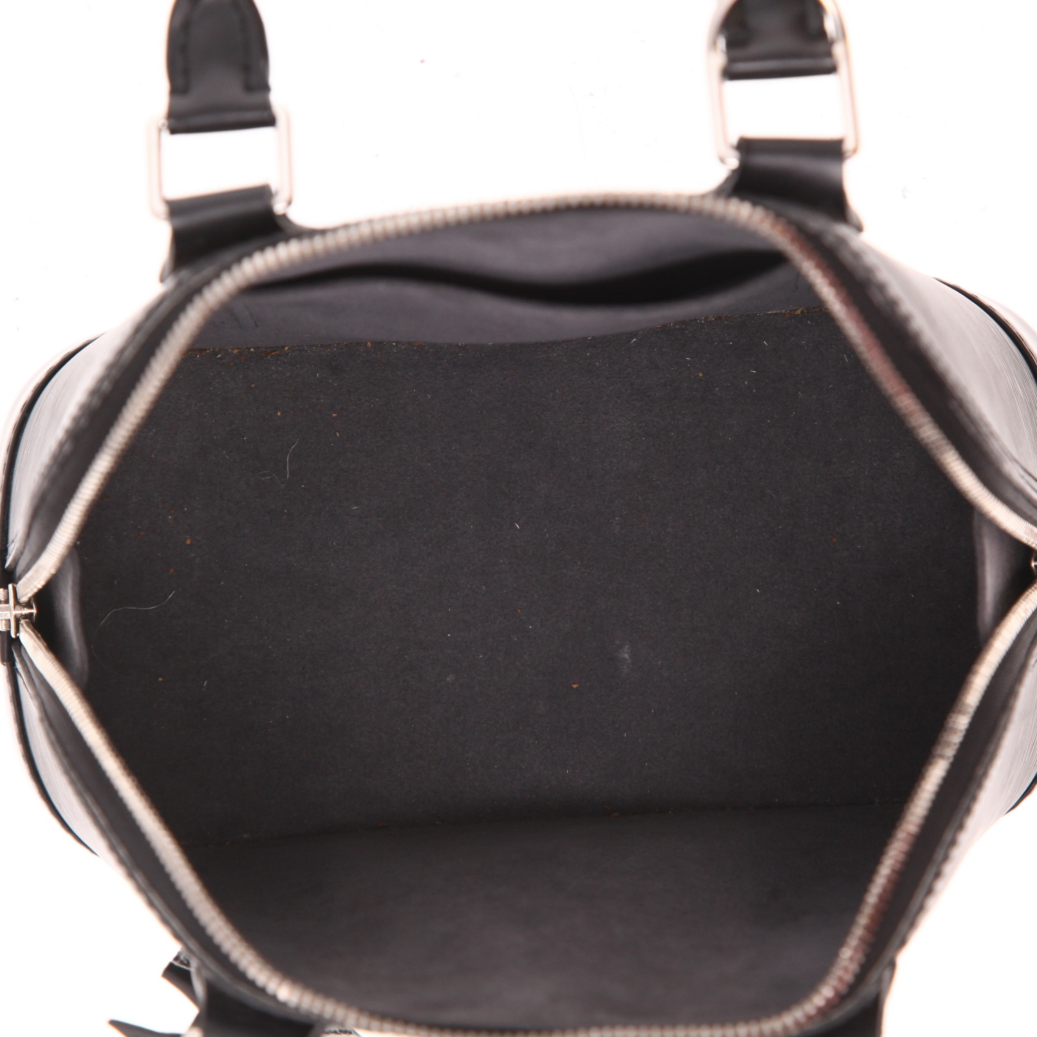 Sac bandoulière Louis Vuitton  Alma BB en cuir épi noir - Detail D3