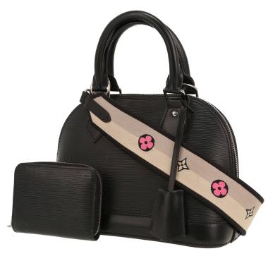 Borsa a tracolla Louis Vuitton Alma BB in pelle Épi nera