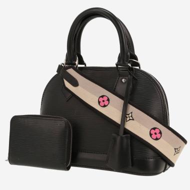 Sac bandoulière Louis Vuitton  Alma BB en cuir épi noir