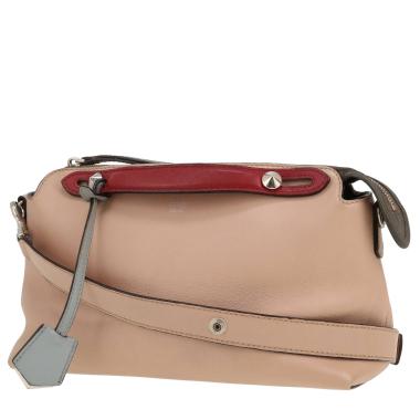 Sac à main Fendi  By the way en cuir rose rose-framboise et gris