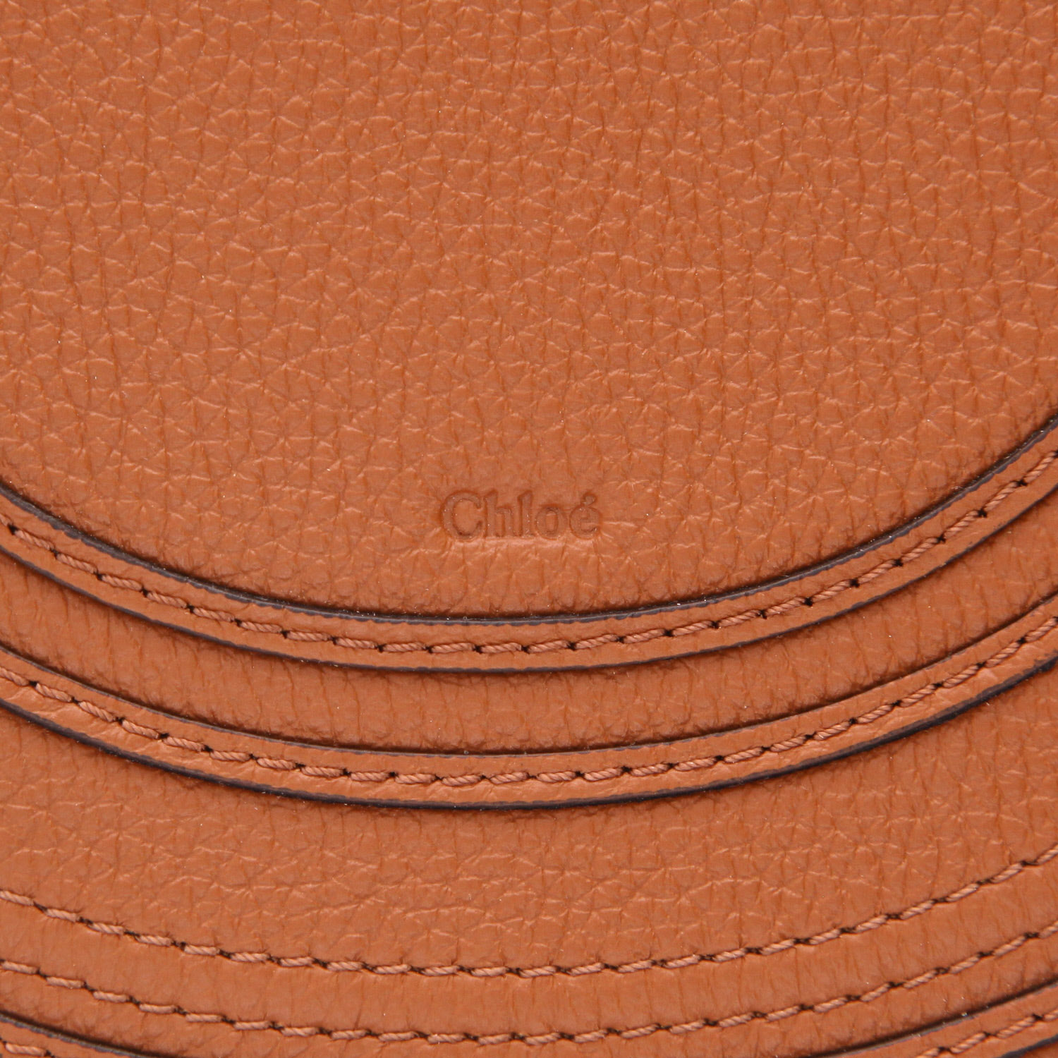 Bolso bandolera Chloé  Marcie en raffia beige y cuero marrón - Detail D2