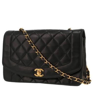 Borsa a tracolla Chanel  Diana in pelle trapuntata nera