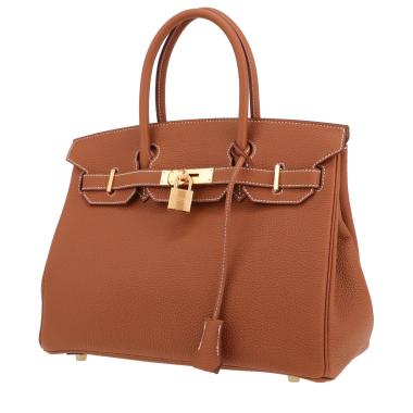 Hermès  Birkin 30 cm handbag  in gold togo leather