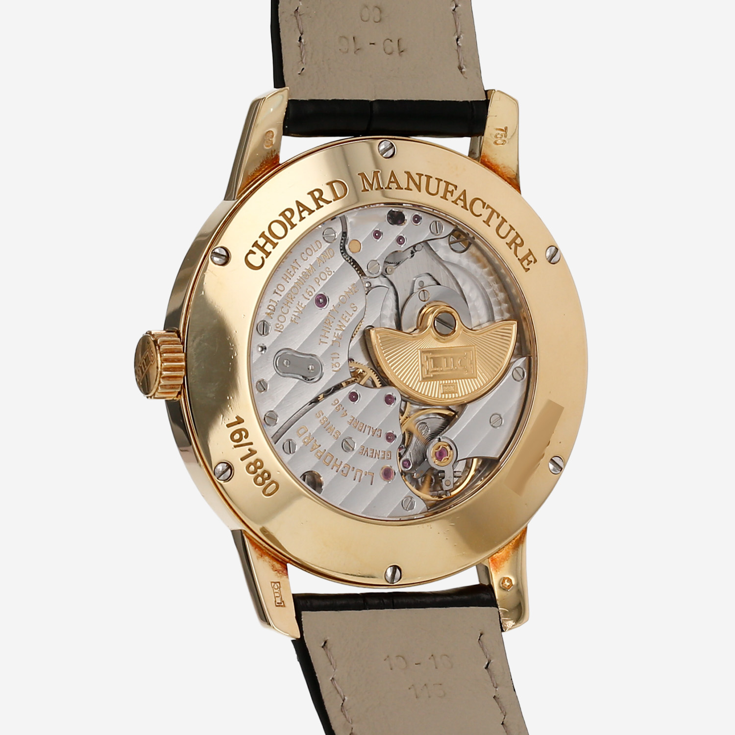 Montre Chopard L.U.C Twin en or jaune Ref: Chopard - 16/1880  Vers 2010 - Detail D3