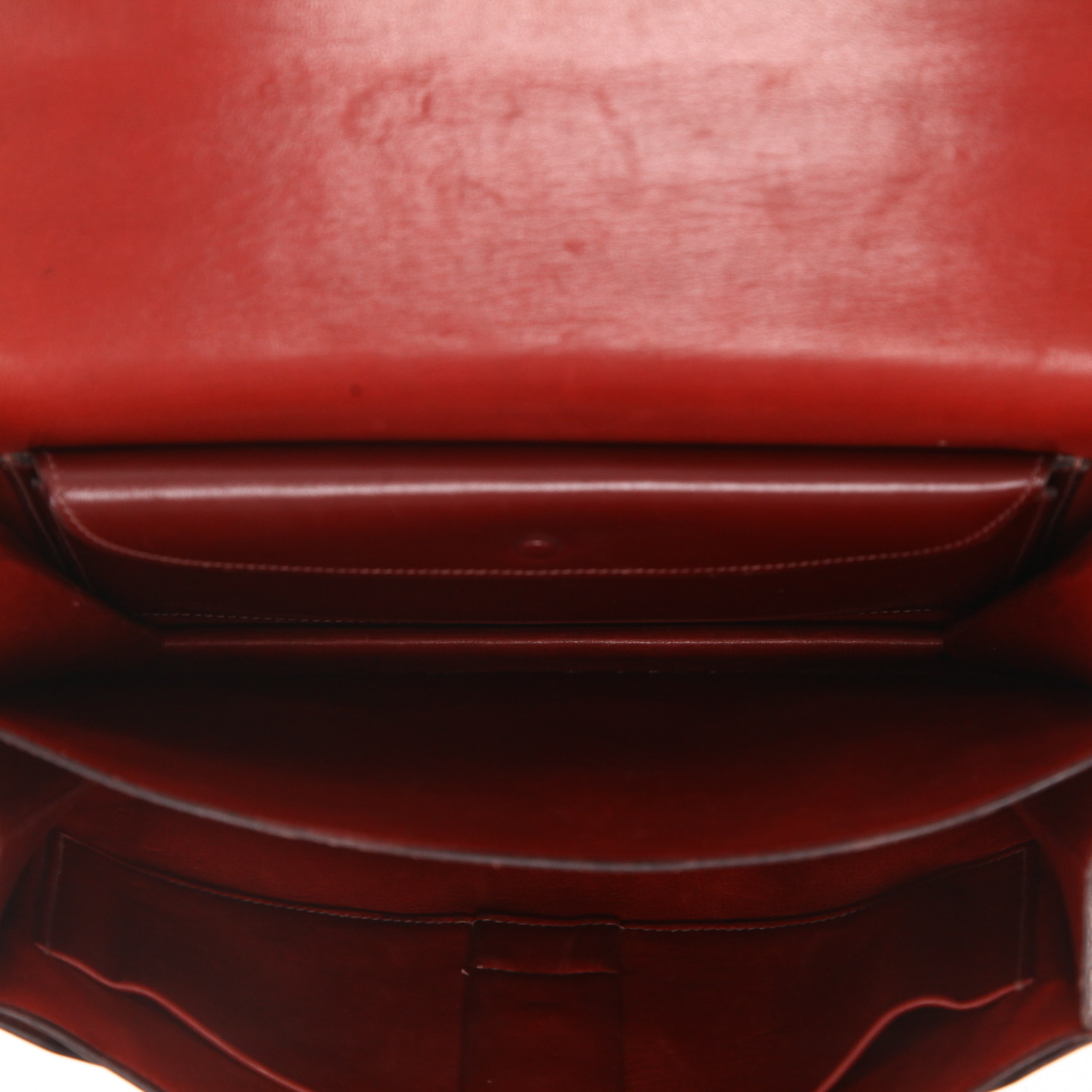 Borsa Hermès  Fonsbelle in pelle box rosso H - Detail D3