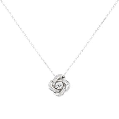 Collana Boucheron Pivoine in oro bianco e diamanti