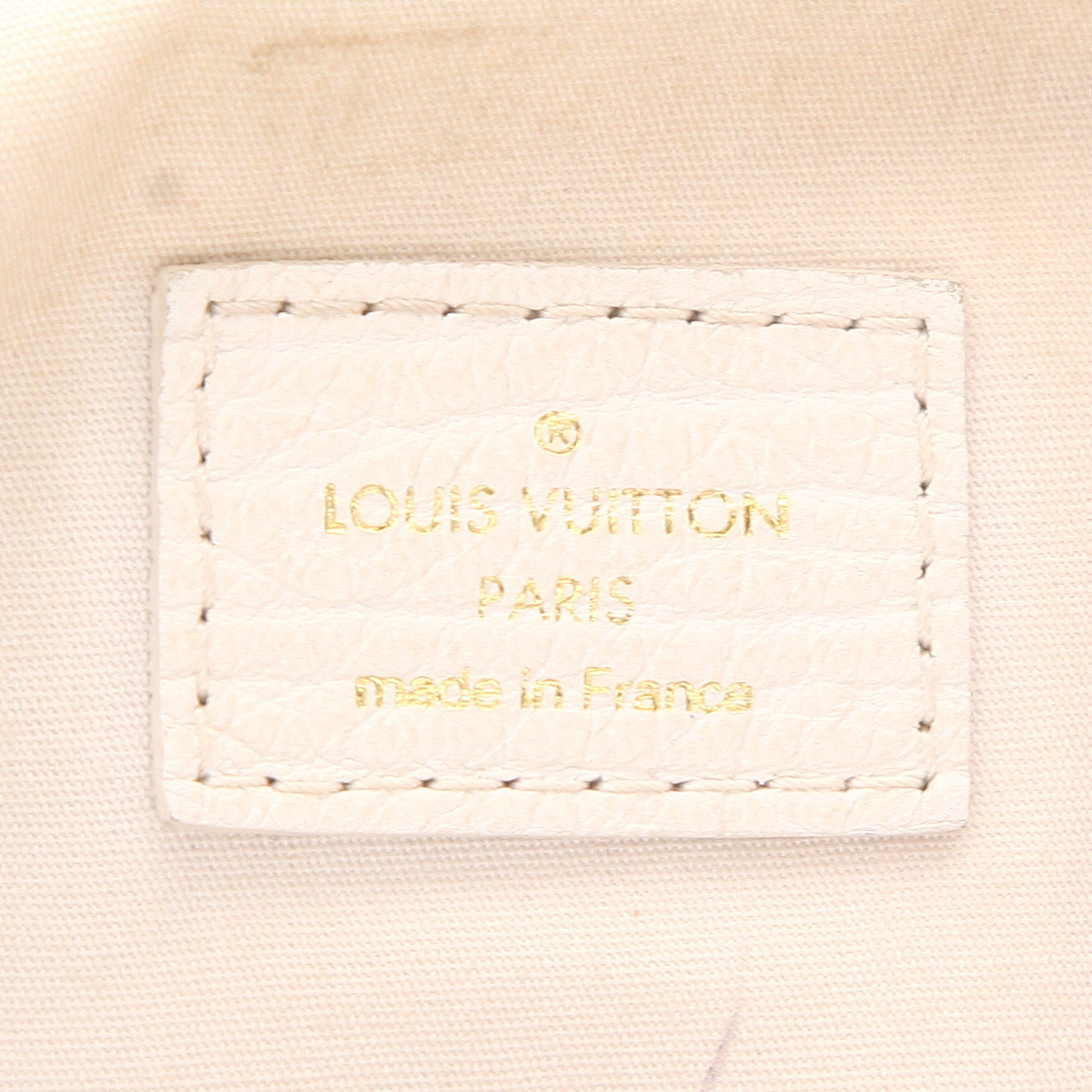 Borsa Louis Vuitton  Mini lin Croisette in tela monogram écru e pelle bianca - Detail D2