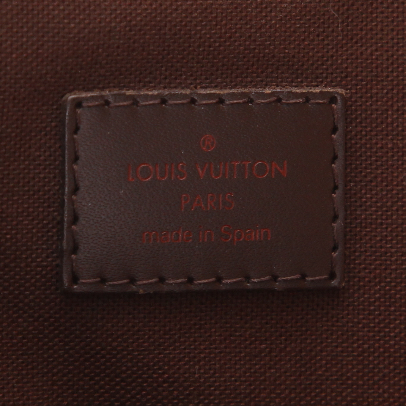 Bolso de mano Louis Vuitton  Beaubourg en lona a cuadros ébano - Detail D2