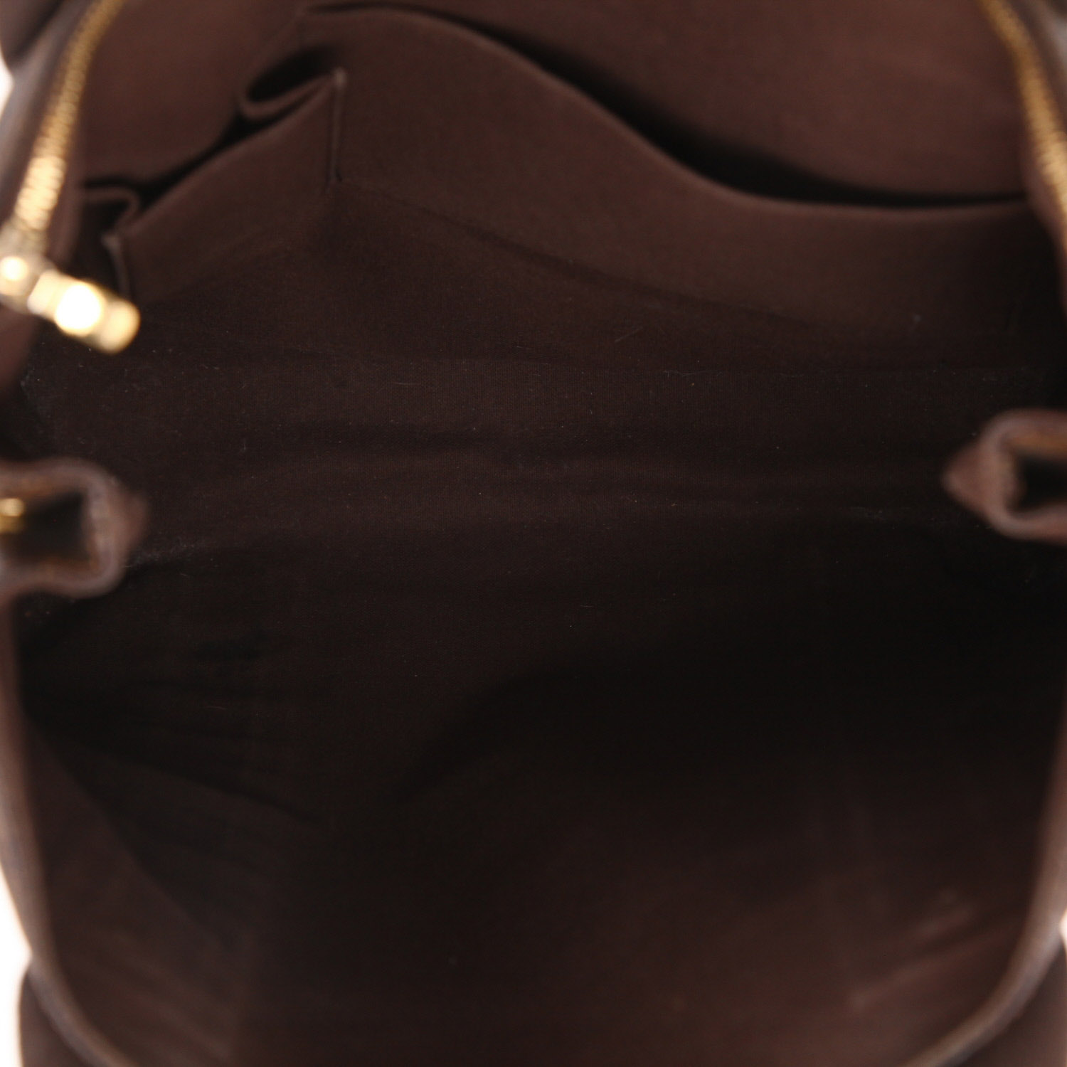 Bolso de mano Louis Vuitton  Beaubourg en lona a cuadros ébano - Detail D3