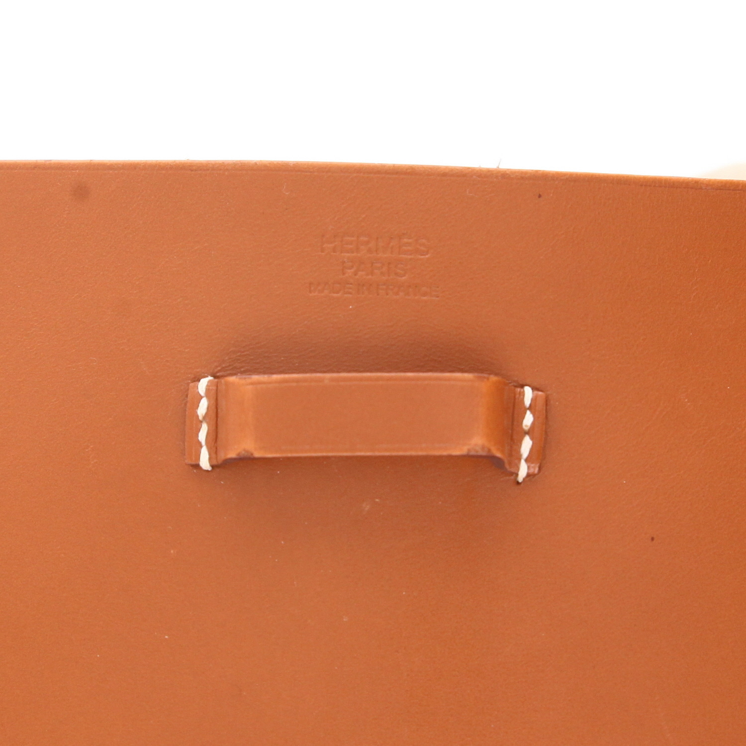 Borsa a tracolla Hermès  Evelyne in mucca Hunter terra di Siena bruciata - Detail D2