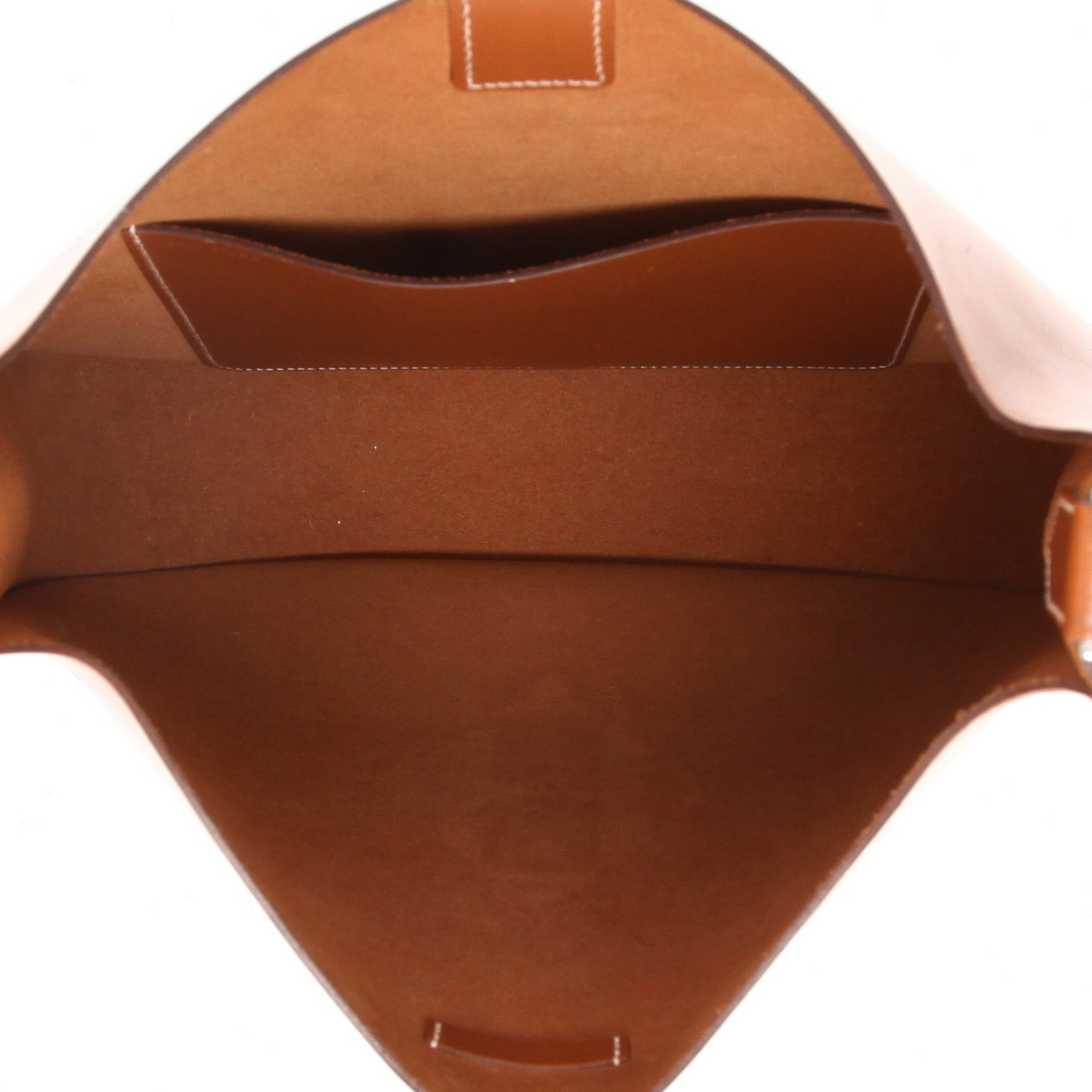 Borsa a tracolla Hermès  Evelyne in mucca Hunter terra di Siena bruciata - Detail D3