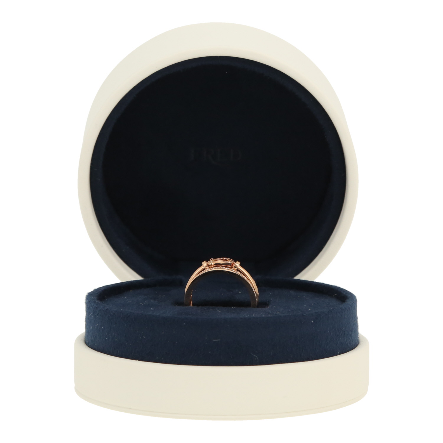 Anello Fred Force 10 Rise in oro rosa e diamanti - Detail D2