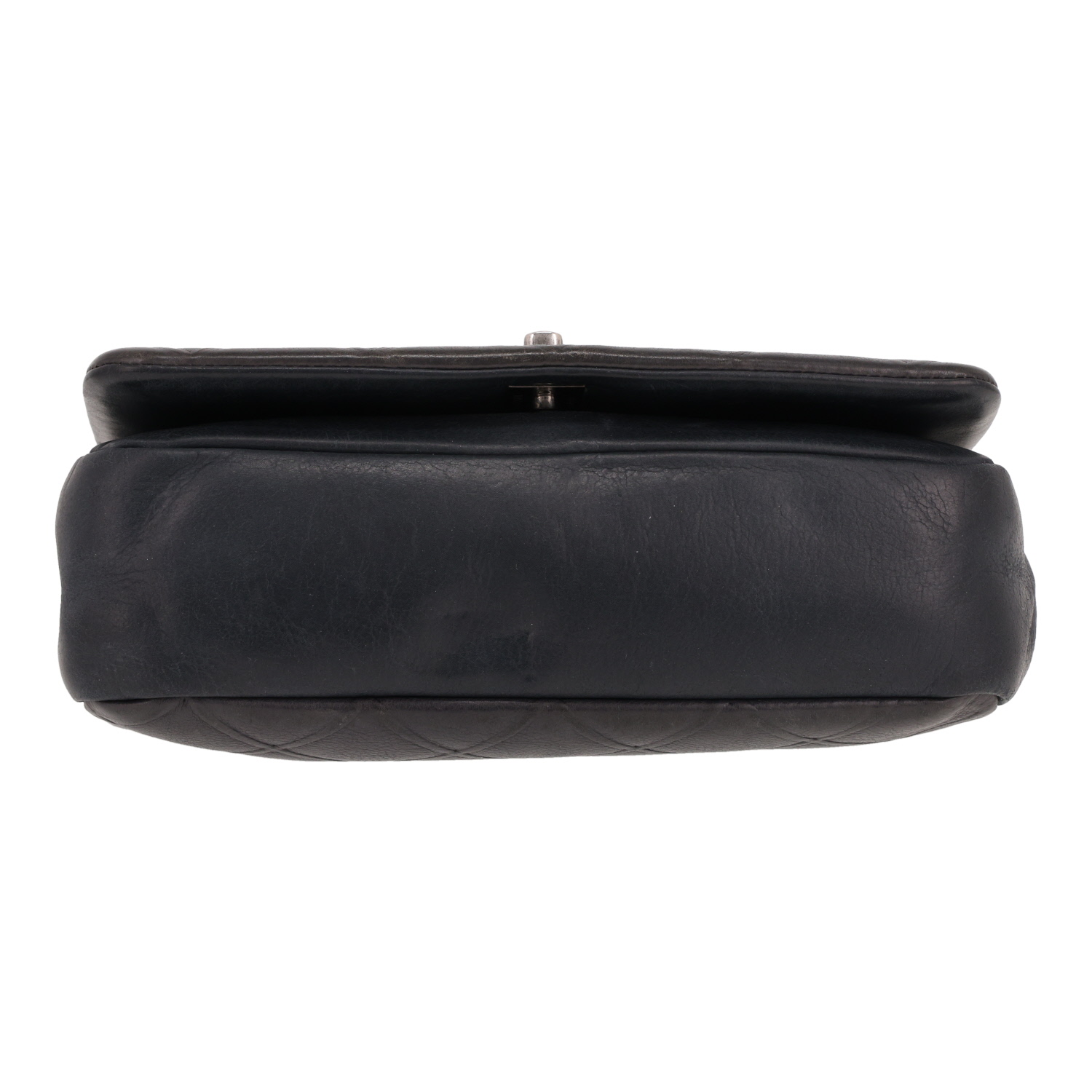 Borsa a tracolla Chanel   in pelle grigia - Detail D1