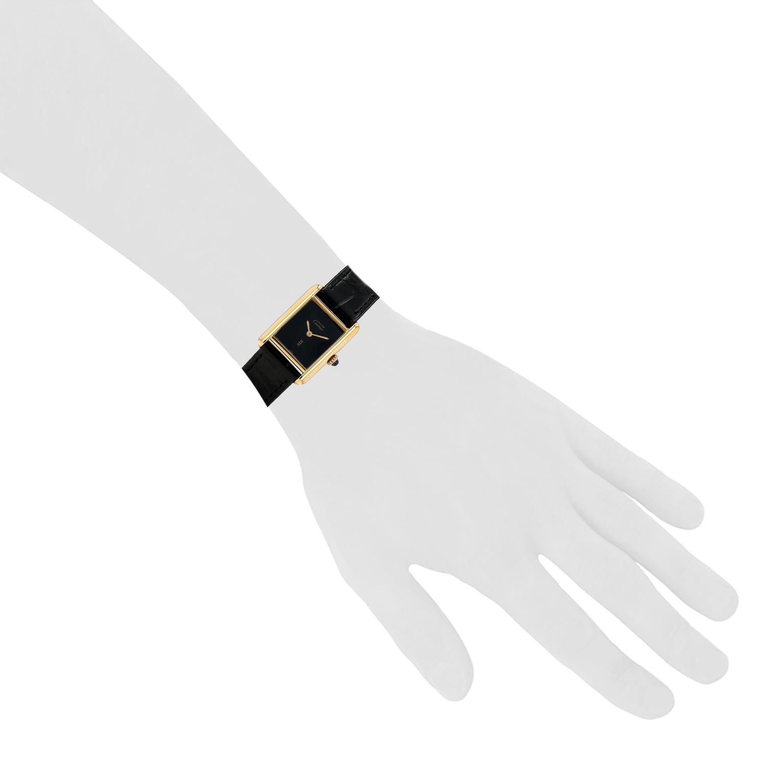 Orologio Cartier Tank Must in vermeil Circa 1990 - Detail D1