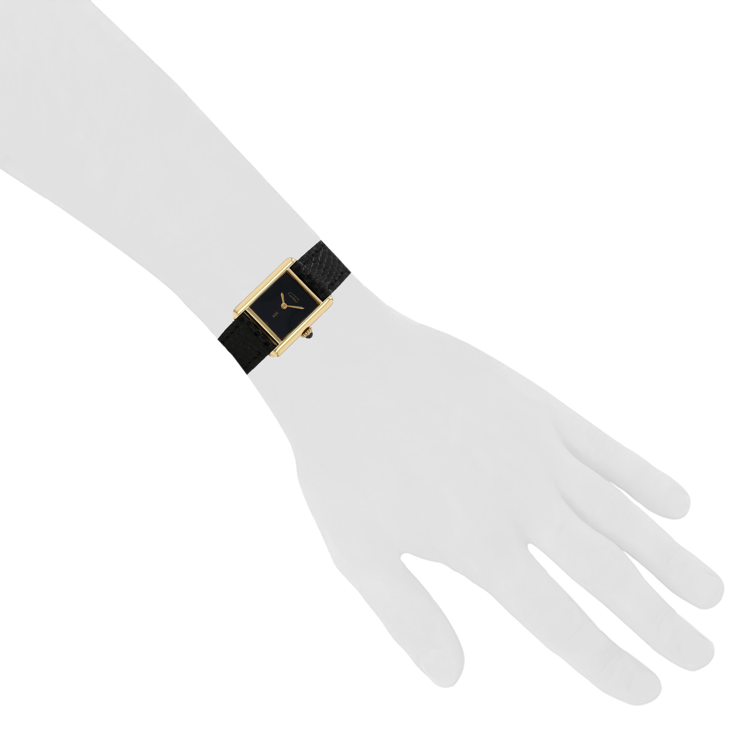 Montre Cartier Tank Must en vermeil Vers 1990 - Detail D1