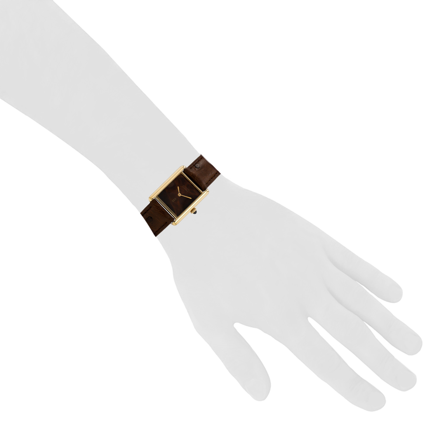 Orologio Cartier Tank Must in vermeil Circa 1990 - Detail D1