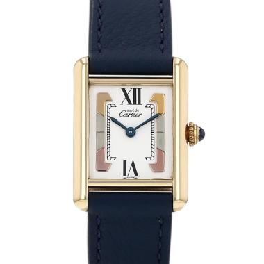 Reloj Cartier Tank Must de plata dorada Ref: Cartier - 505701  Circa 1990