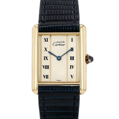 Montre Cartier Tank Must en vermeil Ref: Cartier - 590005  Vers 1990