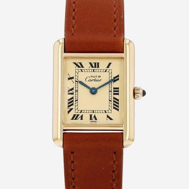 Montre Cartier Tank Must en vermeil Ref: Cartier - 366001  Vers 1990
