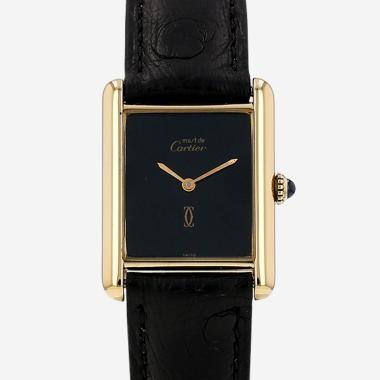 Montre Cartier Tank Must en vermeil Vers 1990