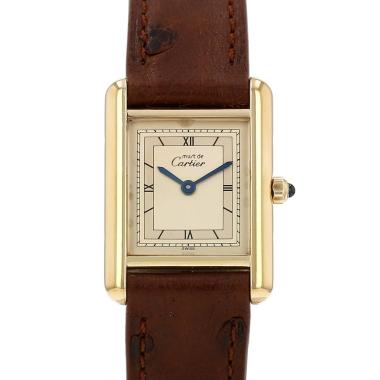 Montre Cartier Tank Must en vermeil Vers 1990